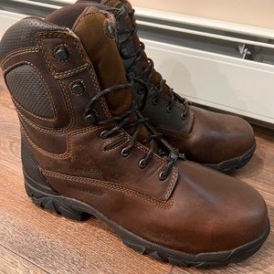 Brand new. Men’s brown hytest work boots